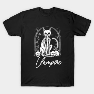 Black Vampire Cat T-Shirt
